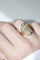 Bague 54 Bague ovale en or jaune 18 kt et diamants 58 Facettes