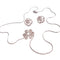 Boucles d'oreilles Ensemble boucles d’oreilles et collier en or jaune 18 carats et diamants 58 Facettes Q54B