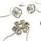 Boucles d'oreilles Ensemble boucles d’oreilles et collier en or jaune 18 carats et diamants 58 Facettes Q54B