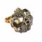 Bague 55 Bague Art déco en or 18 carats et argent 925 avec diamants 58 Facettes Q74B (922)