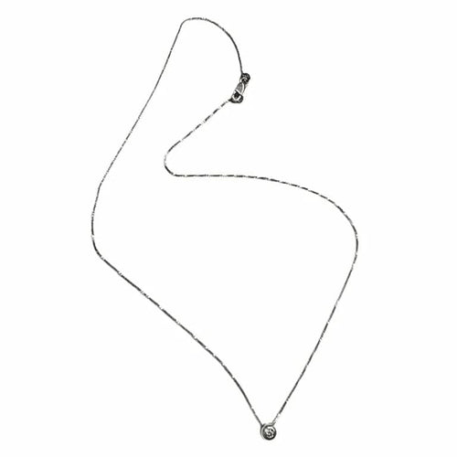 Pendentif Pendentif moderne en or blanc 18 carats avec diamants 58 Facettes Q942A