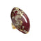 Bague 54 Bague du XXe siècle en or 18 k avec diamants et émail rouge 58 Facettes Q111B(947)