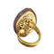 Bague 54 Bague du XXe siècle en or 18 k avec diamants et émail rouge 58 Facettes Q111B(947)