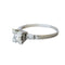 Bague 58 Bague design années 1950 en platine 950 avec diamants 58 Facettes A2325
