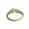 Bague 55 Bague design contemporain XXe siècle en or 18 kt et diamants 58 Facettes Q166B