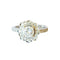 Bague 57 Bague contemporaine en or 18 kt avec diamants 58 Facettes A158B