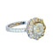 Bague 57 Bague contemporaine en or 18 kt avec diamants 58 Facettes A158B