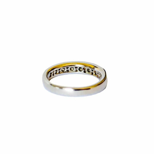 Bague 55 Bague en or 18 ct sertie de diamants taille brillant 58 Facettes Q167B