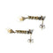Boucles d'oreilles Boucles d'oreilles rétro en platine 950 avec diamants et perles 58 Facettes A1597