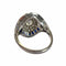 Bague 56 Bague style Art déco en platine 950 avec saphirs et diamants 58 Facettes A2673 (938)