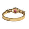 Bague 57 Bague design contemporain en or 18 ct avec diamants et rubis 58 Facettes Q82B