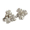 Boucles d'oreilles Boucles d’oreilles modernes XXe siècle en or blanc 18 ct et diamants 58 Facettes Q23B