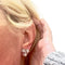 Boucles d'oreilles Boucles d’oreilles modernes XXe siècle en or blanc 18 ct et diamants 58 Facettes Q23B