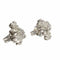 Boucles d'oreilles Boucles d’oreilles modernes XXe siècle en or blanc 18 ct et diamants 58 Facettes Q23B