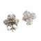 Boucles d'oreilles Boucles d’oreilles modernes XXe siècle en or blanc 18 ct et diamants 58 Facettes Q23B