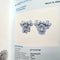 Boucles d'oreilles Boucles d’oreilles modernes XXe siècle en or blanc 18 ct et diamants 58 Facettes Q23B