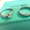 Bague 52.5 Tiffany & Co - Ensemble bague solitaire et alliance en platine 950 et diamant 58 Facettes Q55B