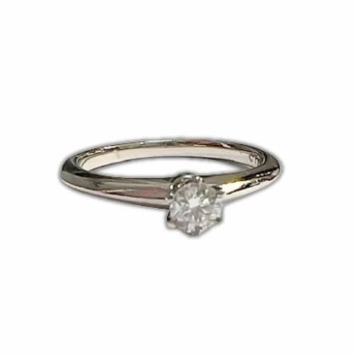 Bague 52.5 Tiffany & Co - Ensemble bague solitaire et alliance en platine 950 et diamant 58 Facettes Q55B