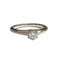 Bague 52.5 Tiffany & Co - Ensemble bague solitaire et alliance en platine 950 et diamant 58 Facettes Q55B