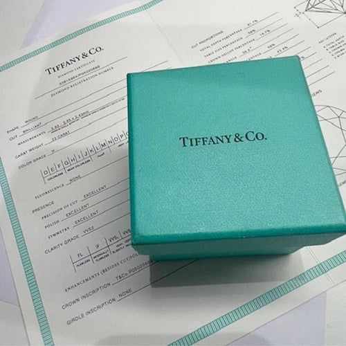 Bague 52.5 Tiffany & Co - Ensemble bague solitaire et alliance en platine 950 et diamant 58 Facettes Q55B