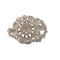 Bague 53.5 Bague style Art déco en or blanc 18 ct avec diamants 58 Facettes Q256B