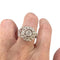 Bague 53.5 Bague style Art déco en or blanc 18 ct avec diamants 58 Facettes Q256B