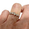Bague 47 Bague moderne - Bague en or 18 ct et diamants 58 Facettes Q225B