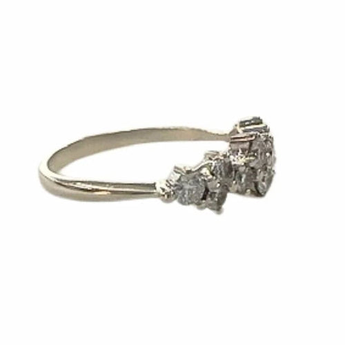 Bague 47 Bague moderne - Bague en or 18 ct et diamants 58 Facettes Q225B