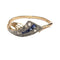 Bague 56 Art déco - Bague en or 18 kt et platine avec diamants et saphirs 58 Facettes A700