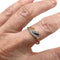 Bague 56 Art déco - Bague en or 18 kt et platine avec diamants et saphirs 58 Facettes A700