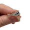 Bague 56 Art déco - Bague en or 18 kt et platine avec diamants et saphirs 58 Facettes A700