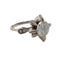 Bague 49 Bague rétro années 1950 en or blanc 18 kt avec diamants 58 Facettes Q214B