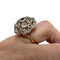 Bague 7.5 Bague Art déco en or 18 ct et argent avec diamants et émeraude 58 Facettes Q266B