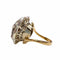 Bague 7.5 Bague Art déco en or 18 ct et argent avec diamants et émeraude 58 Facettes Q266B