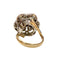 Bague 7.5 Bague Art déco en or 18 ct et argent avec diamants et émeraude 58 Facettes Q266B