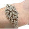 Bracelet Bracelet rétro contemporain en or jaune 18 ct avec diamants 58 Facettes Q299B