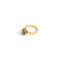 Bague 58 Bague design contemporain en or 18 carats avec diamants et émeraude 58 Facettes Q287B