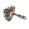 Bague 50 Bague rétro 1945-1950 en or 18 kt avec diamants et rubis 58 Facettes Q323(966)