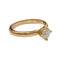 Bague 47.5 Bague solitaire en or jaune 18 carats avec diamant 0,35 ct 58 Facettes SN13