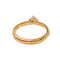 Bague 47.5 Bague solitaire en or jaune 18 carats avec diamant 0,35 ct 58 Facettes SN13