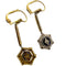 Boucles d'oreilles Boucles d'oreilles pendantes anciennes en or jaune 18 carats, diamants et saphirs 58 Facettes A2149