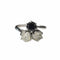 Bague 54 Bague style Art déco 1935 en or blanc 18 ct, diamants et saphir 58 Facettes Q320B