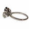 Bague 54 Bague style Art déco 1935 en or blanc 18 ct, diamants et saphir 58 Facettes Q320B