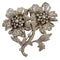 Broche Broche rétro 1945-1950 en platine 950 et diamants 8,64 ct 58 Facettes A2683