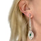 Boucles d'oreilles Boucles d’oreilles Art déco en platine 950 avec diamants et émeraudes 58 Facettes Q727A