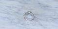 Bague 59 Art Déco - Bague cible en or blanc et platine diamants 58 Facettes