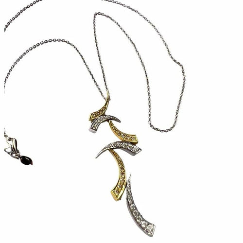 Pendentif Pendentif contemporain du XXe siècle en or 18 carats avec diamants 58 Facettes Q346B(120)