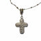 Collier TOUS - Pendentif croix avec chaîne en or blanc 18 carats et diamants 58 Facettes Q358B(114)