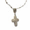 Collier TOUS - Pendentif croix avec chaîne en or blanc 18 carats et diamants 58 Facettes Q358B(114)