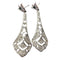Boucles d'oreilles Boucles d'oreilles Art déco en platine 950 avec diamants et émeraudes 58 Facettes Q354B